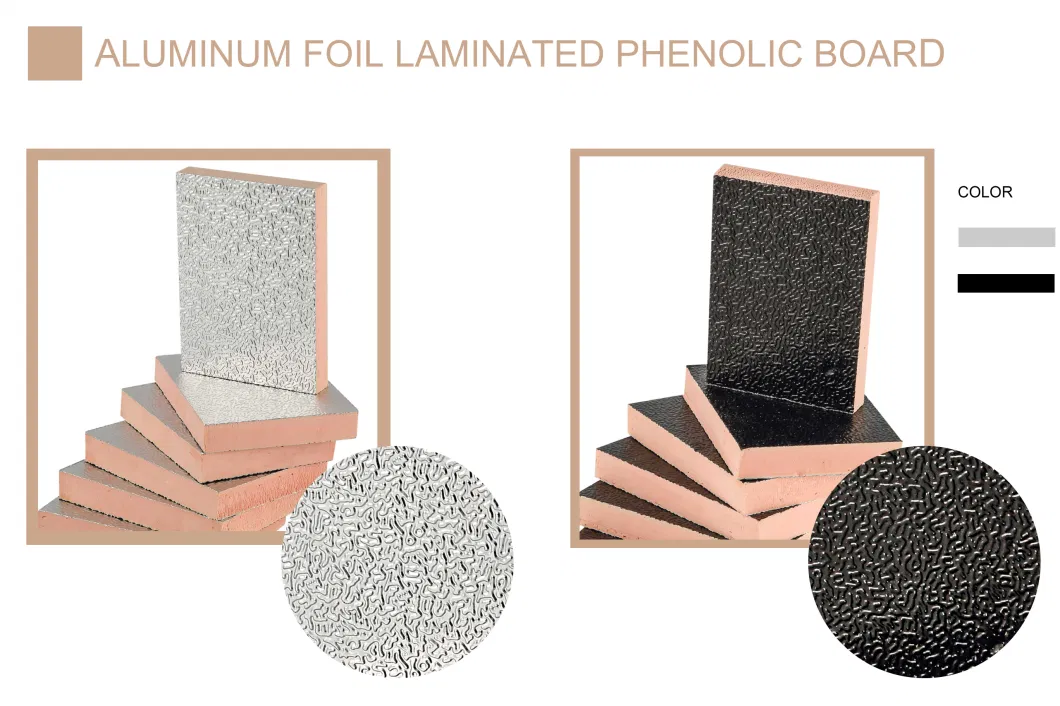 High Density Rigid Insulation Board Phenolic Foam HVAC Air Ducting Sandwich Panels