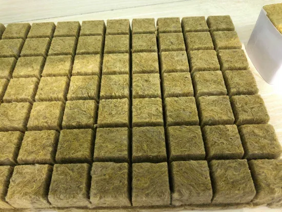Vegetables Use Rock Wool Plant Growing Mineral Wool Cubes 