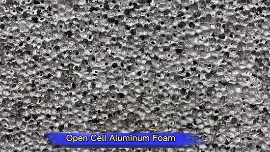 Silver Acoustic Insulation Foamed Aluminum Foam for Noise Reduction Afp