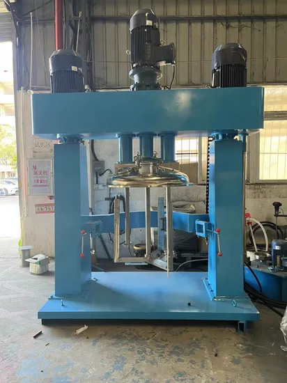 500L Double Planetary Industrial Liquid Hotmelt Glue Carbon Fiber Mixer Treatment Mixing Liquid