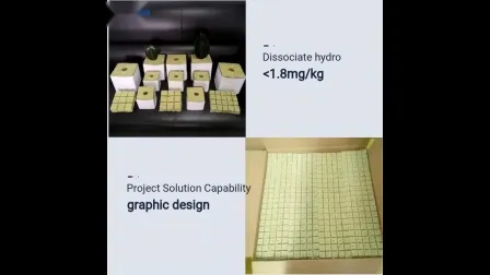 Agricultural Growing Media Hydroponic Rock Wool Cubes 