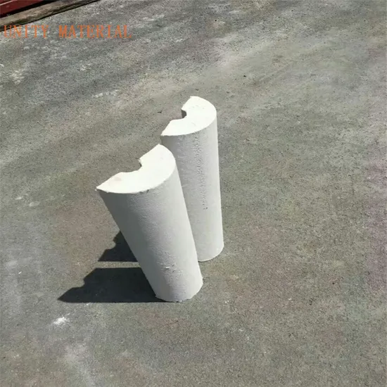 25 50 75 100mm Thick High Temperature Asbestos Free Calcium Silicate Pipe Covering for Pipe Lines Pipelines 