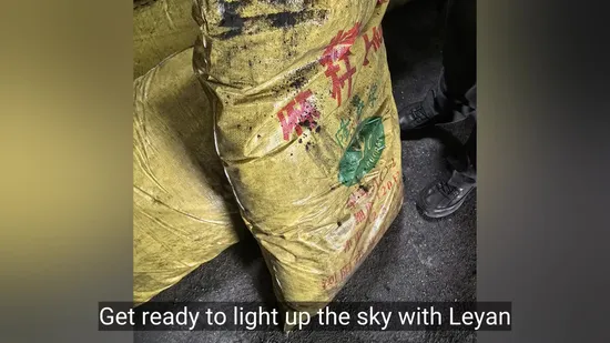 Premium Hemp Carbon Fireworks Raw Material for New Year Celebrations 