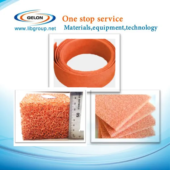 Lithium Ion Battery Copper Foam for Battery Cathode Substrate, Purity> 99.99% 