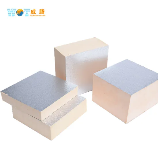 Aluminum Foil PU PIR Phenolic Foam Duct Panel 